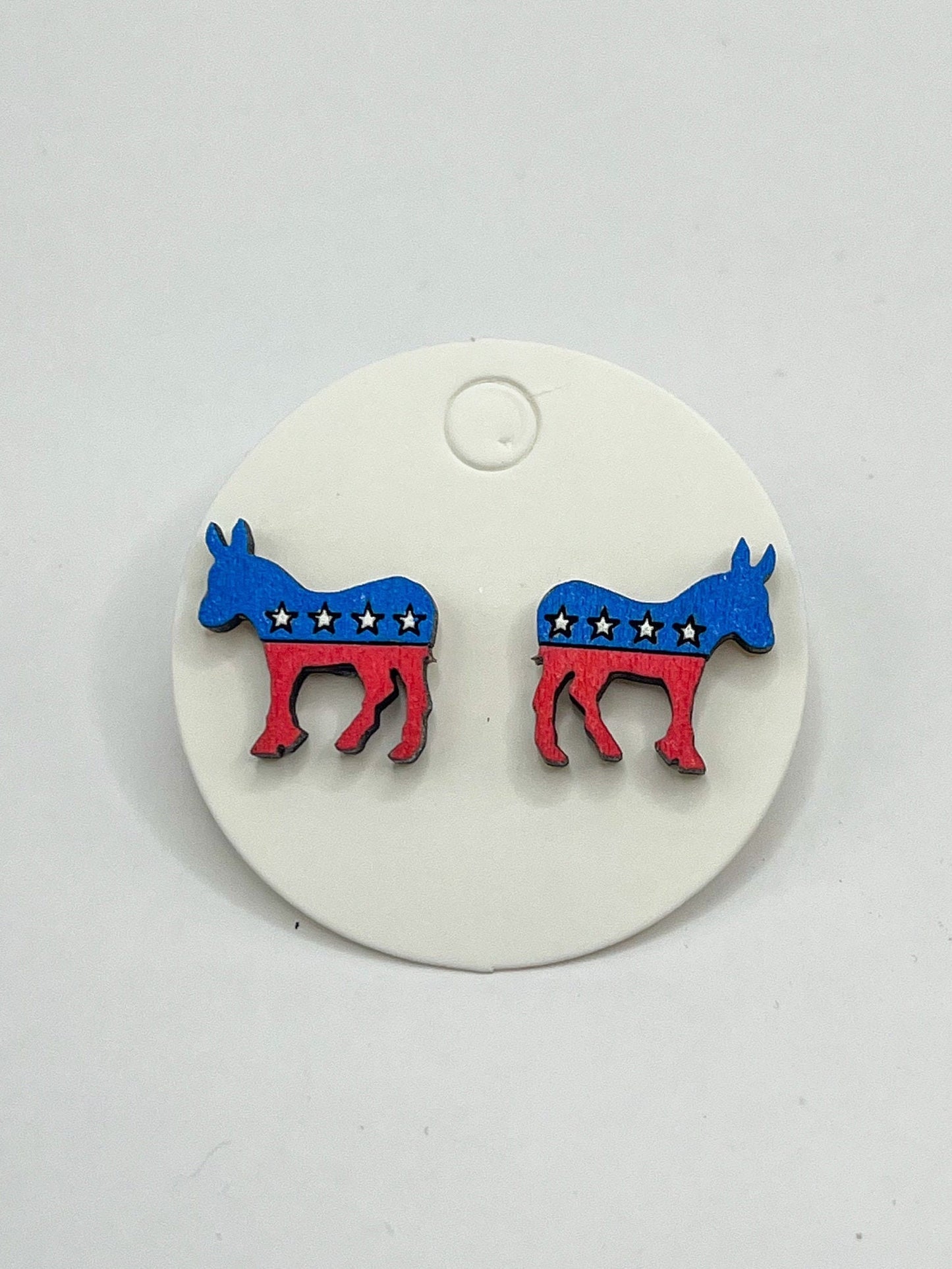 2024 Election Day Earrings & Pin Set – Republican Elephant & Democrat Donkey Jewelry