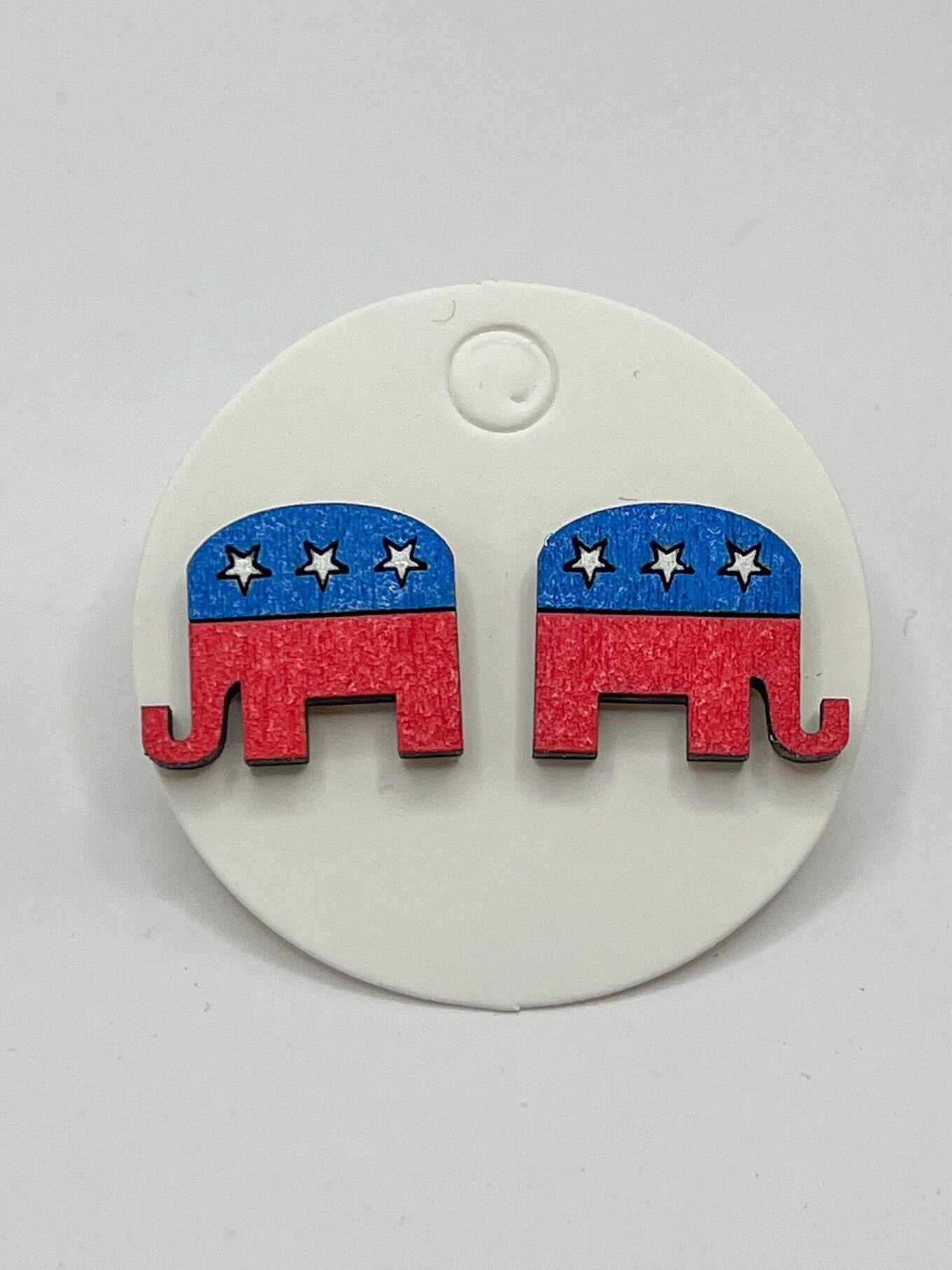 2024 Election Day Earrings & Pin Set – Republican Elephant & Democrat Donkey Jewelry