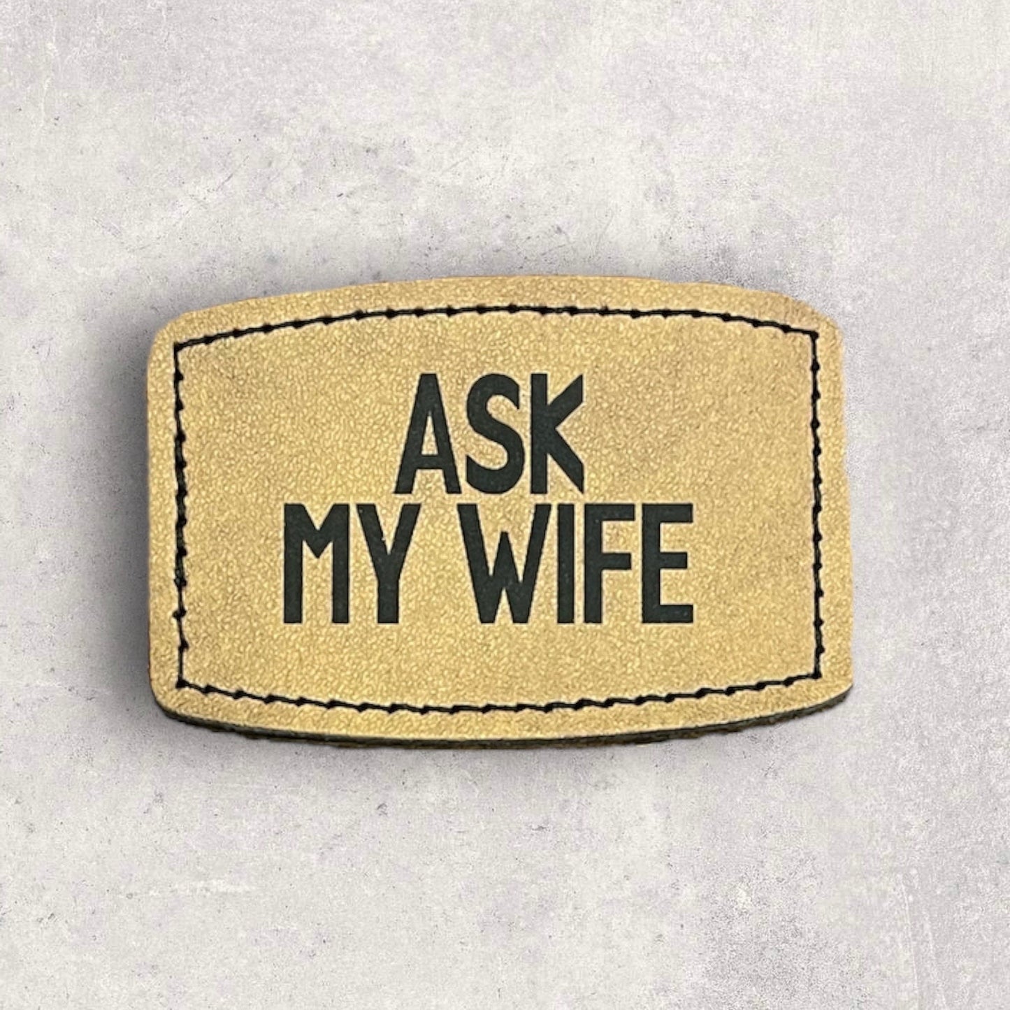 Custom Funny Hat Patches- Gift for him: "In Charge of Remote," "Ask My Wife," "Happy Wife Happy Life," "Yes Dear," & More! Easy Iron-On