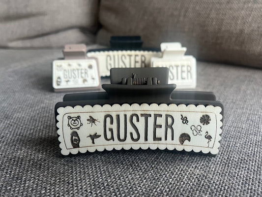 Guster Band Hair Claw Clip With Album Icons Logos Large Small