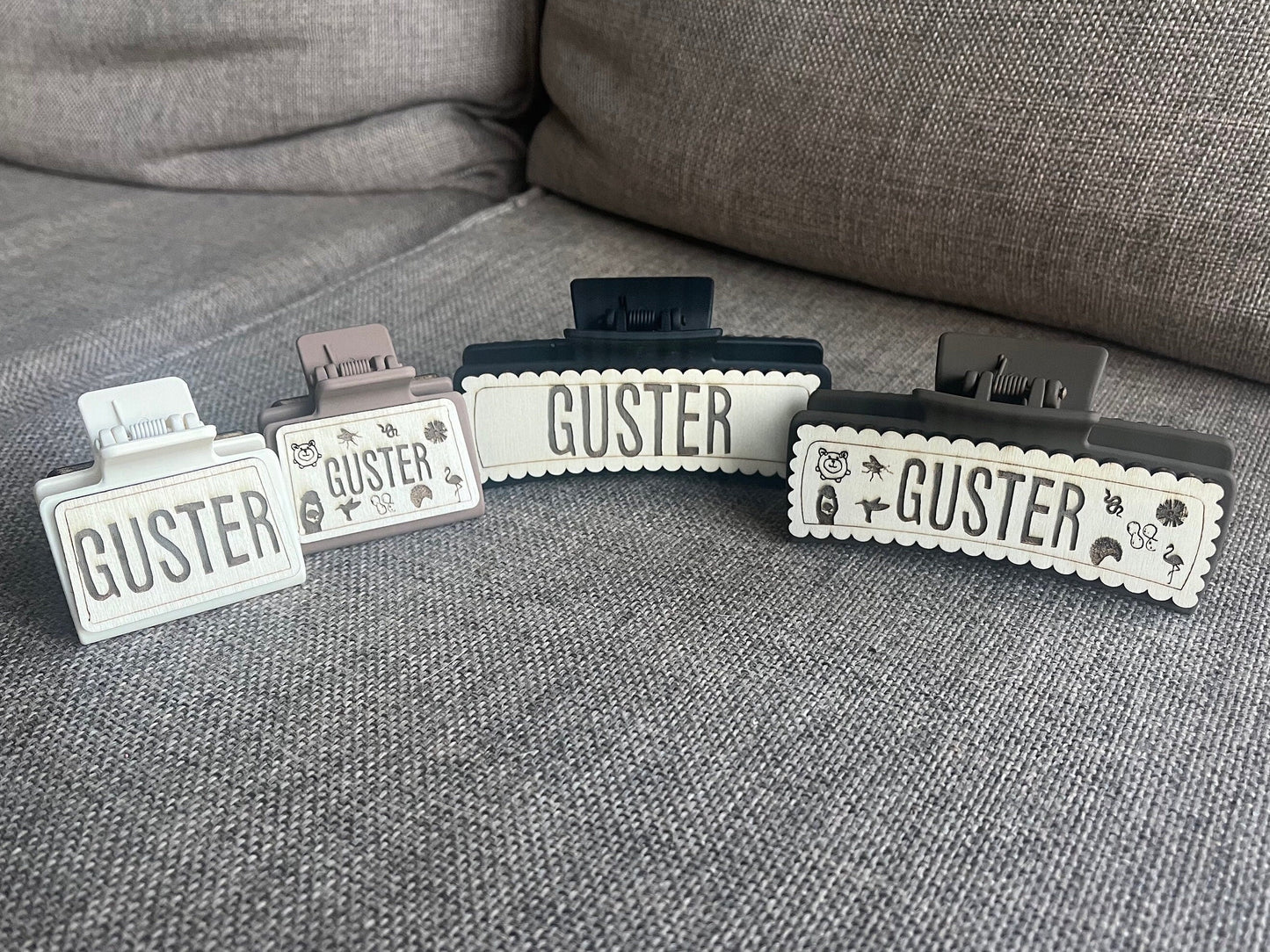 Guster Band Hair Claw Clip With Album Icons Logos Large Small